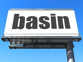 basin word on billboard