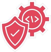 Security System Icon Style vector