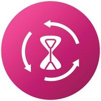 Time Loop Icon Style vector