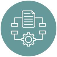 Algorithm Icon Style vector