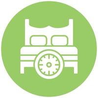Bed Time Icon Style vector