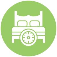 Bed Time Icon Style vector