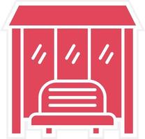 Bus Stop Icon Style vector