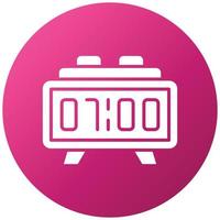 Digital Clock Icon Style vector