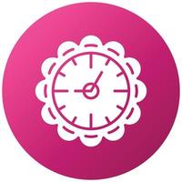 Wall Clock Icon Style vector