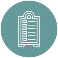 Menu Board Icon Style vector