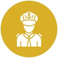 Captain Icon Style vector