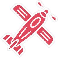 Monoplane Icon Style vector