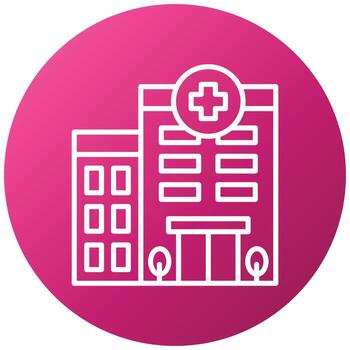Hospital Icon Style vector