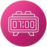 Digital Clock Icon Style vector