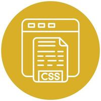 CSS Code Icon Style vector