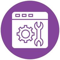 Web Maintenance Icon Style vector