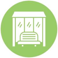 Bus Stop Icon Style vector