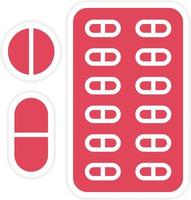 Pills Icon Style vector