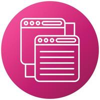 Queue Icon Style vector