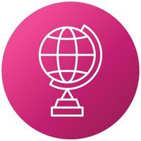 Globe Stand Icon Style vector