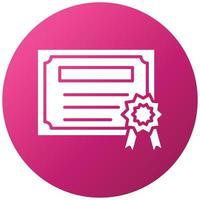 Certificate Icon Style vector
