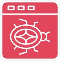 Website Bug Icon Style vector