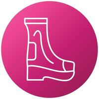 Firefighter Boots Icon Style vector