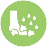 Washing Foot Icon Style vector