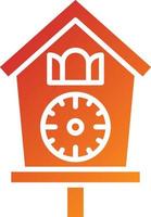 Cuckoo Clock Icon Style vector