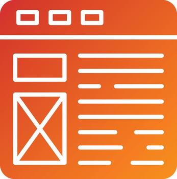 Web Layout Icon Style vector