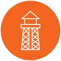 Water Tower Icon Style vector