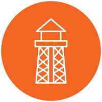 Water Tower Icon Style vector