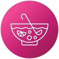 Birthday Punch Icon Style vector