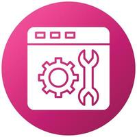 Web Maintenance Icon Style vector