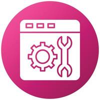 Web Maintenance Icon Style vector