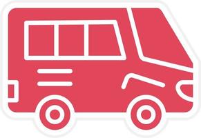 estilo de icono de transporte público vector