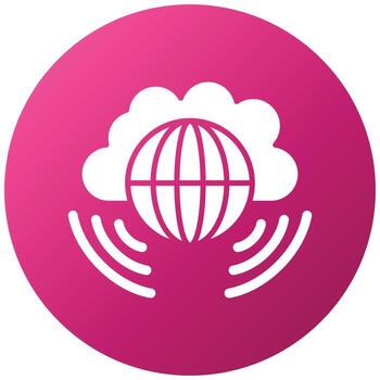 Cloud Computing Icon Style vector