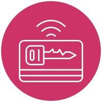 Keycard Icon Style vector