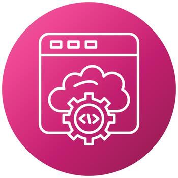 Web API Icon Style vector