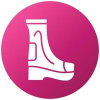 Firefighter Boots Icon Style vector