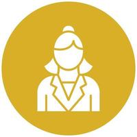 Female Teacher Icon Style vector