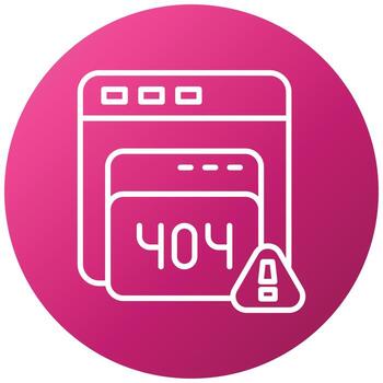 Website Error Icon Style vector