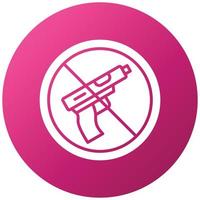 No Weapons Icon Style vector