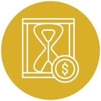 Time is Money Icon Style vector