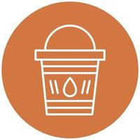 Water Bucket Icon Style vector