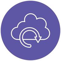 Cloud Backup Icon Style vector