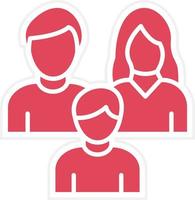 Family Icon Style vector