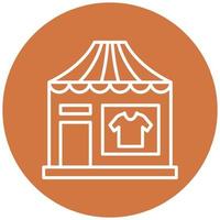 Clothing Store Icon Style vector