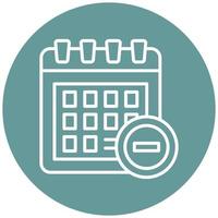 Remove Event Icon Style vector