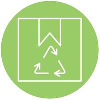 Package Recycle Icon Style vector