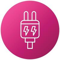 Power Plug Icon Style vector