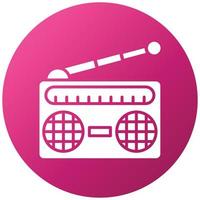 estilo de icono de radio vector