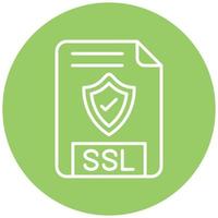 SSL File Icon Style vector