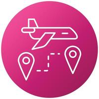 Flight Directions Icon Style vector